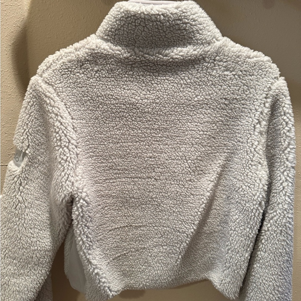 Alo Yoga Shanti Sherpa Sweater Half Zip Flaw - Picture 7 of 8